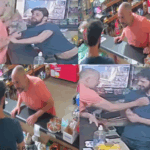 Agressão em Serv Festa: em novas imagens, clientes mulheres fizeram cordão para segurar homem e polícia já encontrou agressor e passado dele vem à tona. Saiba tudo aqui.